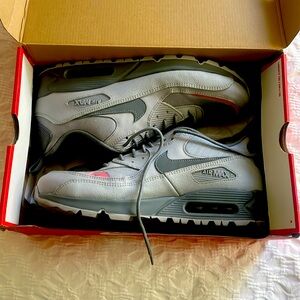 Nike Air Max 90 Surplus. ‘Wolf Grey Pink Salt.” Size 12. Like new.